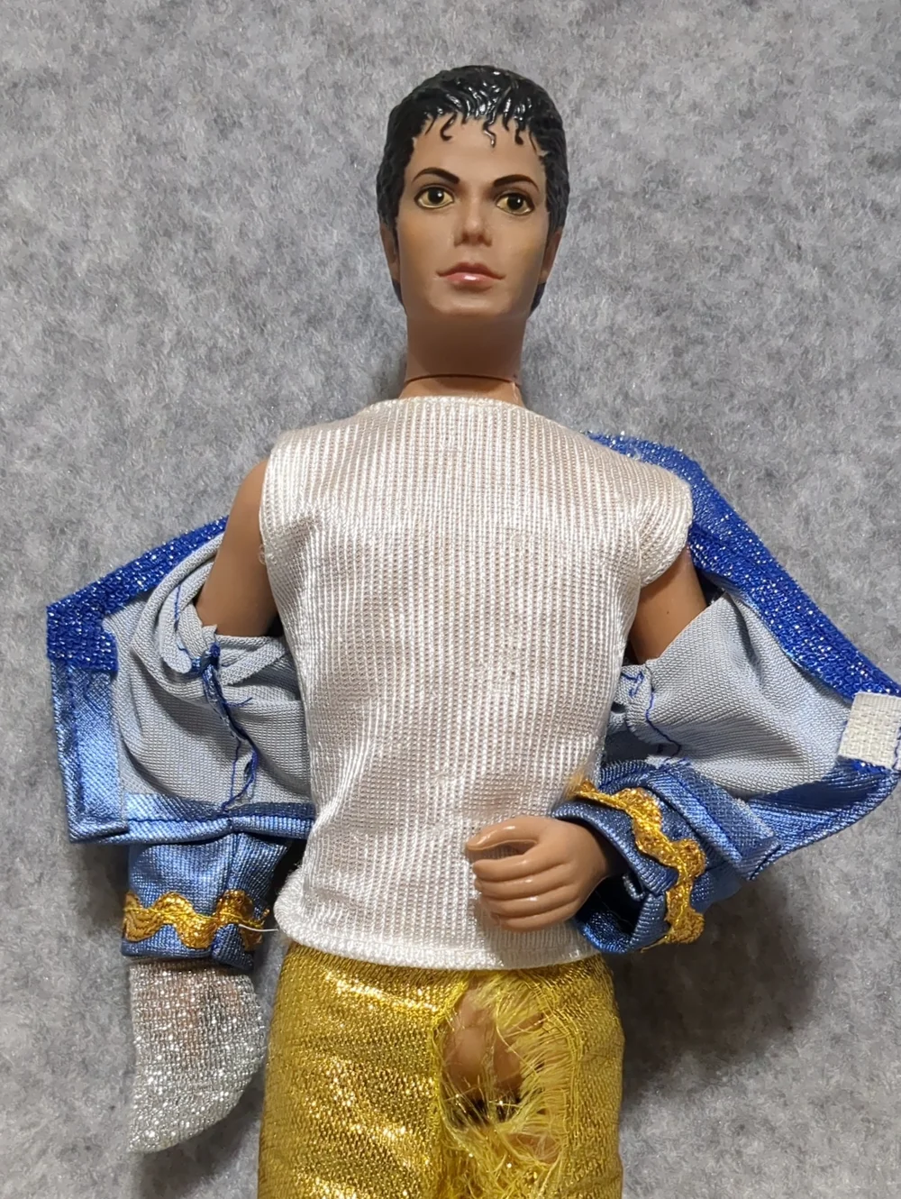 Vintage Michael Jackson Barbie Blue Jacket 1984